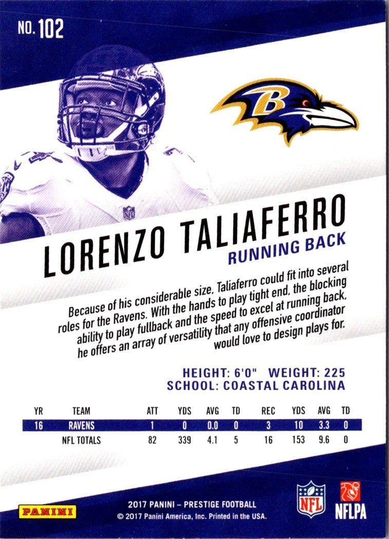 2017 Panini Prestige Lorenzo Taliaferro