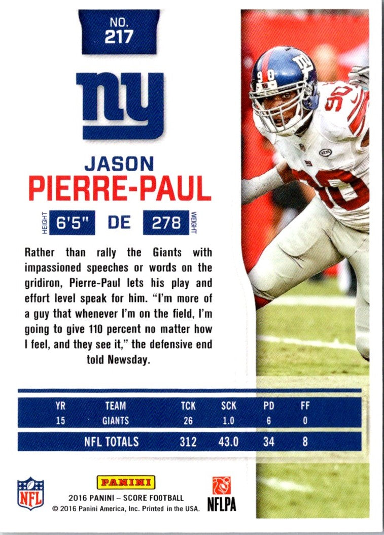 2016 Score Jason Pierre-Paul