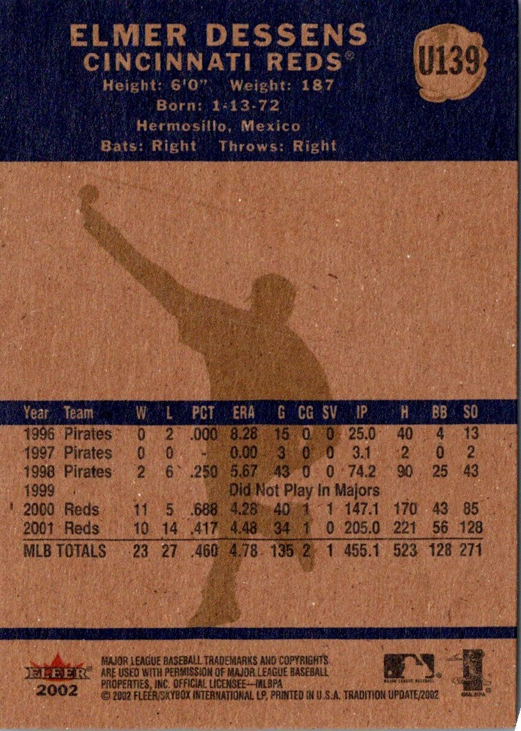 2002 Fleer Tradition Update Elmer Dessens