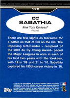 2011 Topps Lineage CC Sabathia #175