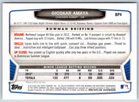 2014 Bowman Gioskar Amaya #BP4
