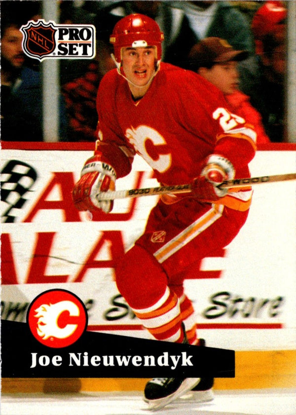 1991 Pro Set French Joe Nieuwendyk #29