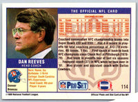 1989 NFL Proset Dan Reeves #114