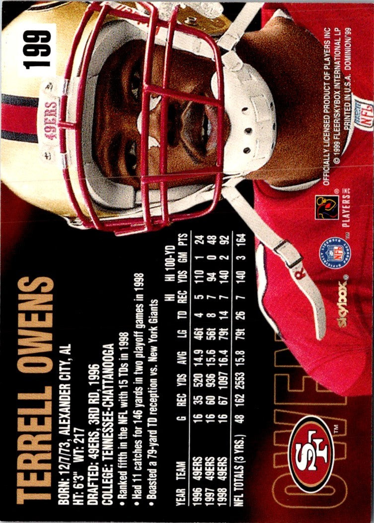1998 Playoff Absolute 7-Eleven Terrell Owens