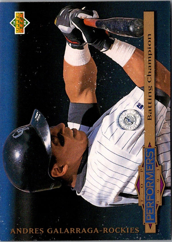 1994 Collector's Choice Andres Galarraga #312 Silver Signature