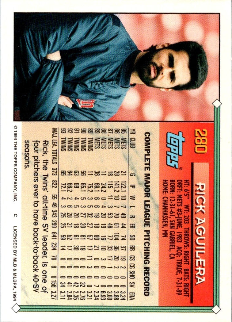 1994 Topps Rick Aguilera