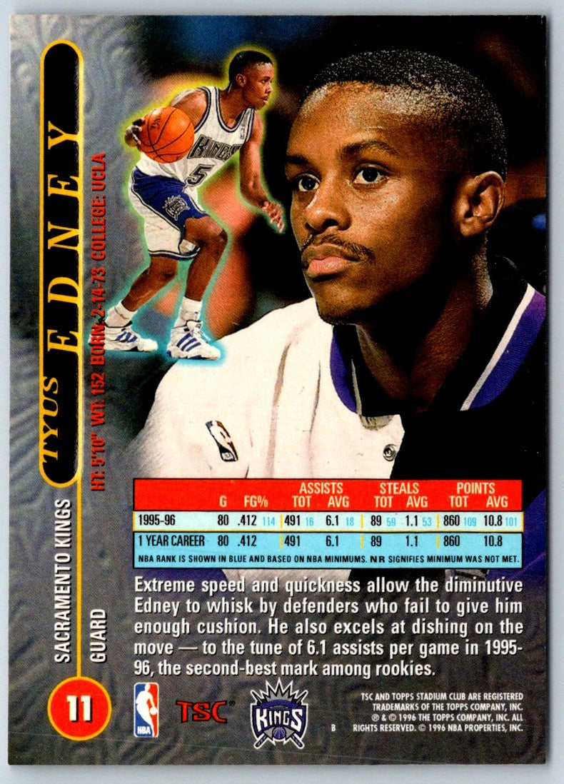 1996 Stadium Club Tyus Edney