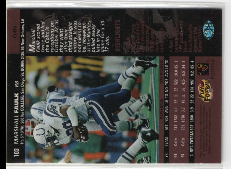 1994 Upper Deck Marshall Faulk