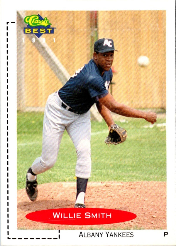 1991 Classic Best Kraft Albany-Colonie Yankees Willie Smith #5