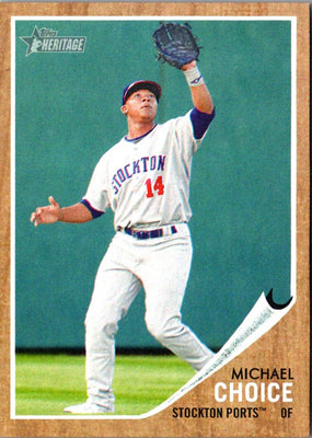 2011 Topps Heritage Minor League Michael Choice #7