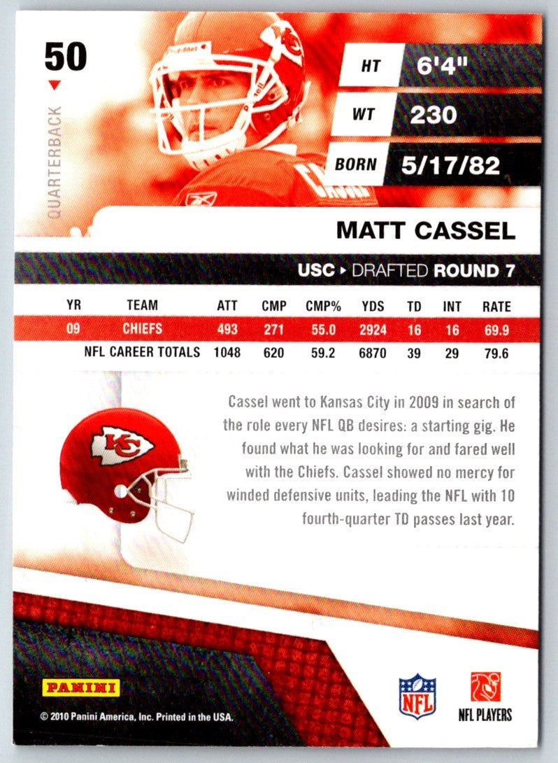 2010 Panini Absolute Memorabilia Matt Cassel