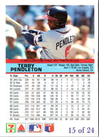1992 Fleer 7 Eleven/Citgo The Performer Terry Pendleton #15
