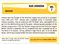 1980 SSPC HOF Ban Johnson #7