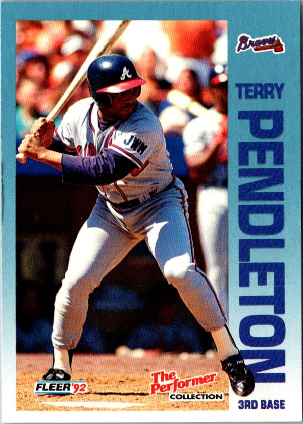 1992 Fleer 7 Eleven/Citgo The Performer Terry Pendleton #15