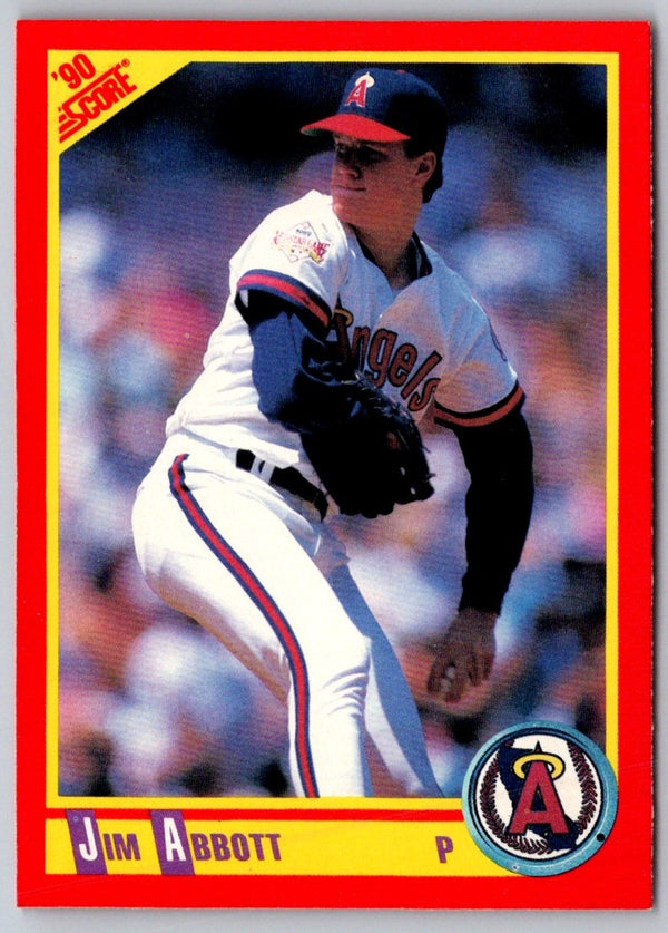 1990 Score Jim Abbott #330