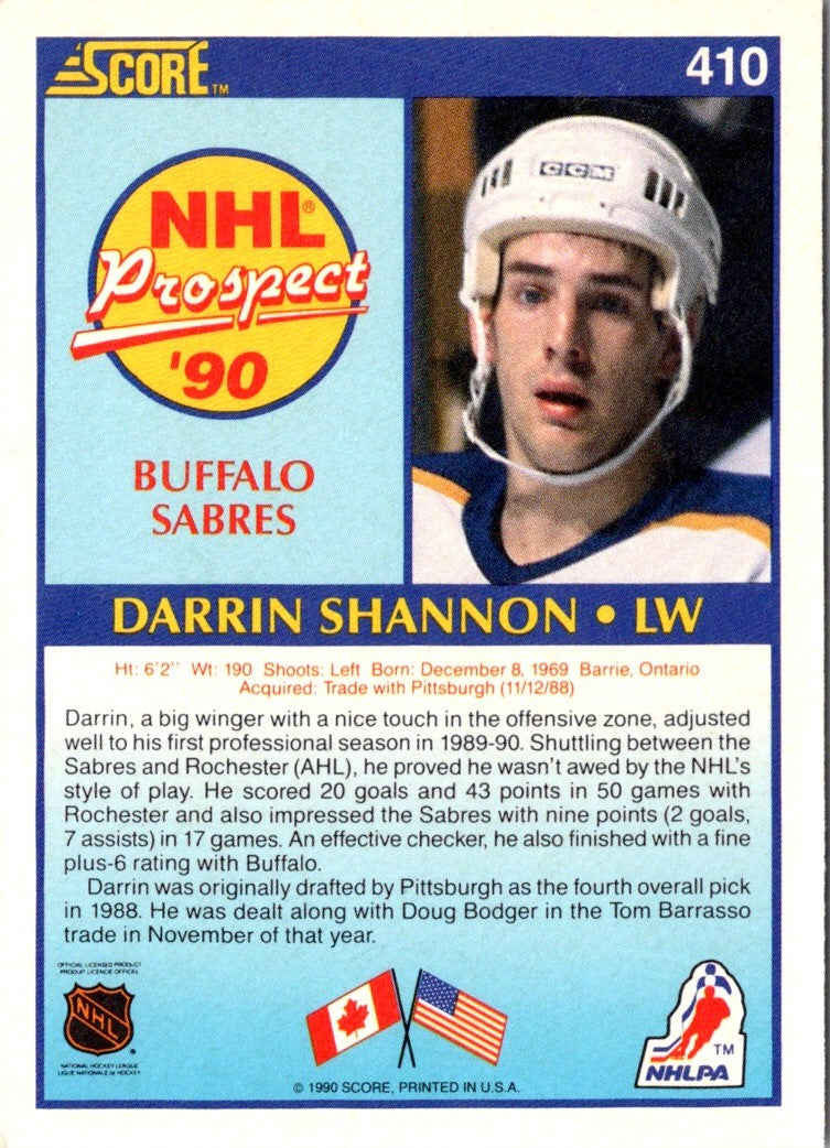 1990 Score Darrin Shannon