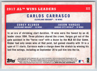 2018 Topps Big League Carlos Carrasco/Corey Kluber/Jason Vargas #322