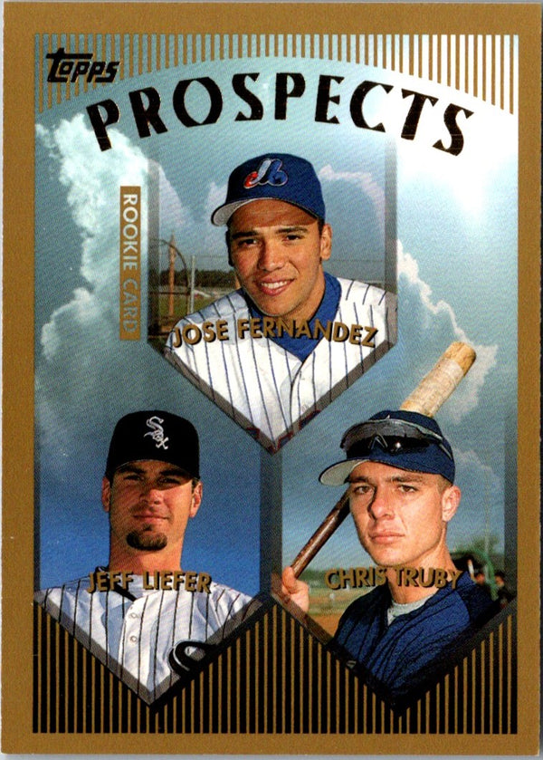 1999 Topps Jose Fernandez/Jeff Liefer/Chris Truby #434 Rookie