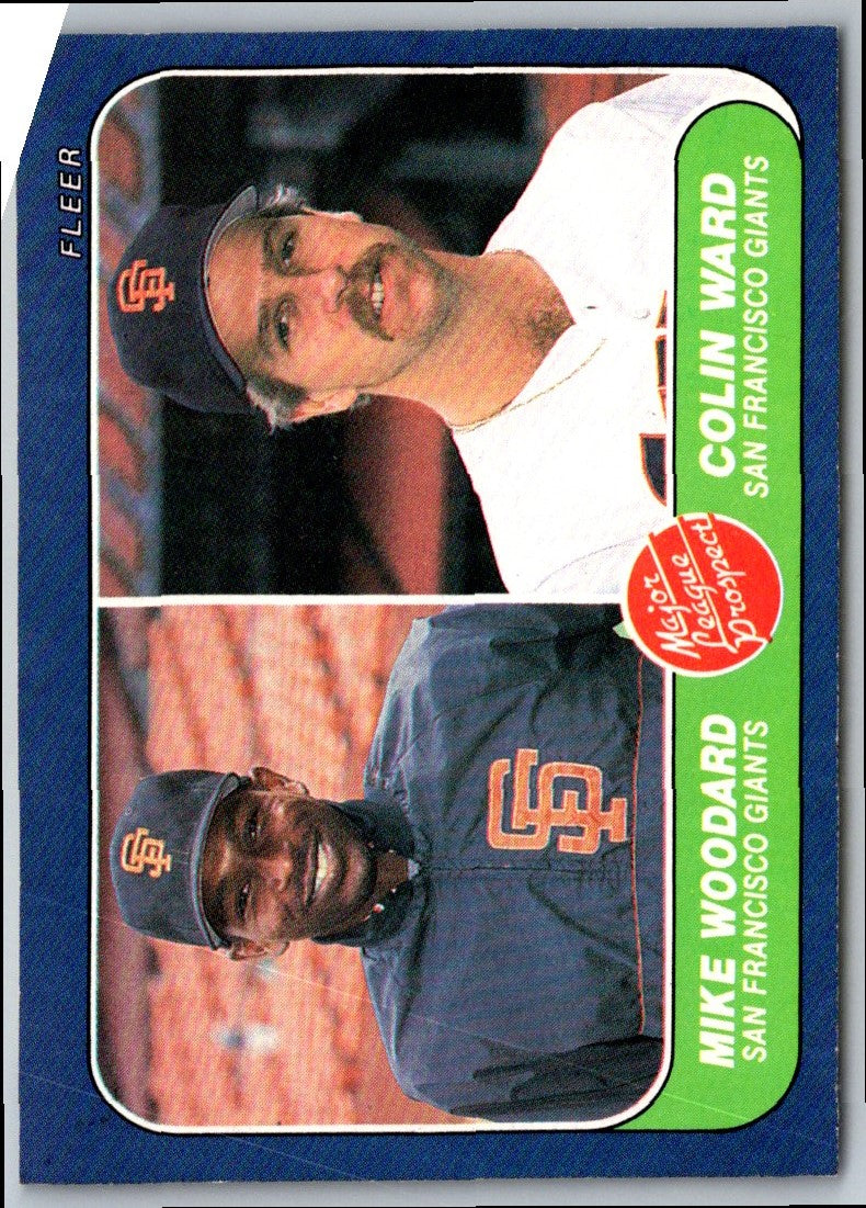 1986 Fleer Mike Woodard/Colin Ward