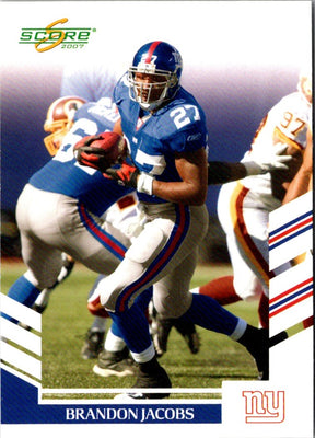 2007 Score Brandon Jacobs #14