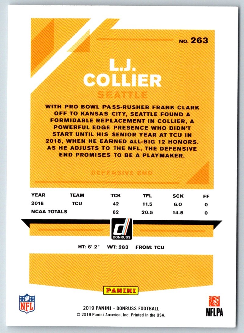 2019 Donruss L.J. Collier