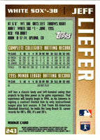 1996 Topps Jeff Liefer #243 Rookie