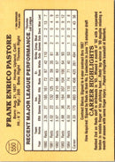 1985 Donruss Frank Pastore