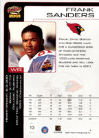 2001 Pacific Frank Sanders #13