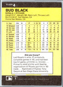 1986 Fleer Bud Black
