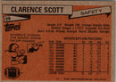 1981 Topps Clarence Scott