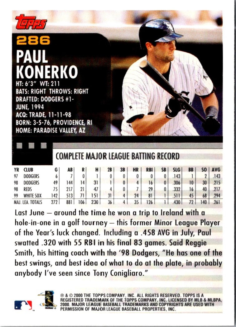 2000 Topps Paul Konerko