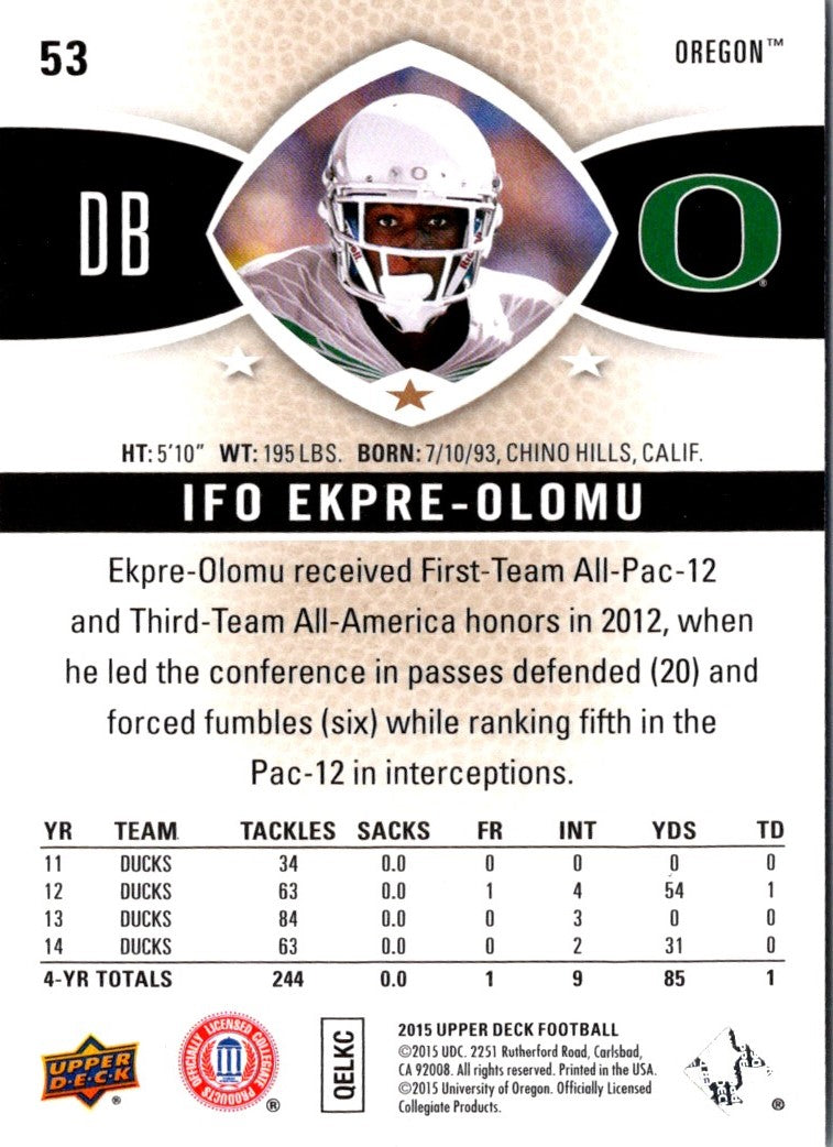 2015 Upper Deck Ifo Ekpre-Olomu