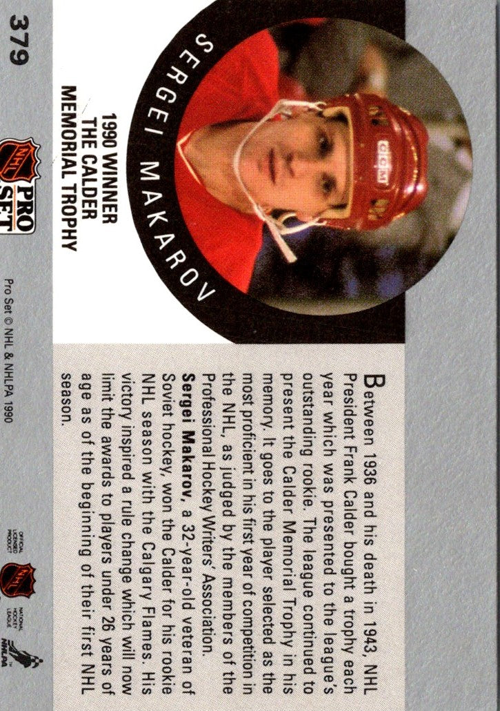 1990 Pro Set The Calder Memorial Trophy