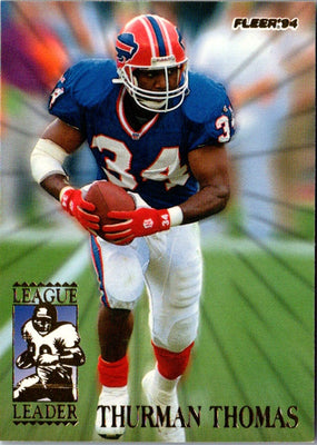 1994 Fleer League Leaders Thurman Thomas #9
