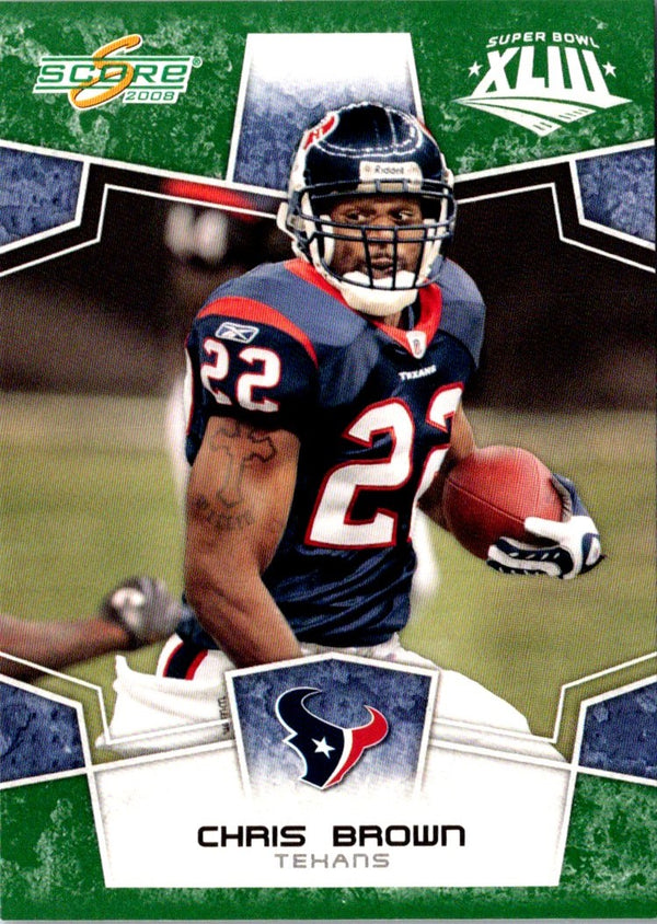 2008 Score Super Bowl XLIII Chris Brown #126