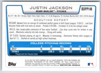 2012 Bowman Justin Jackson #BDPP148