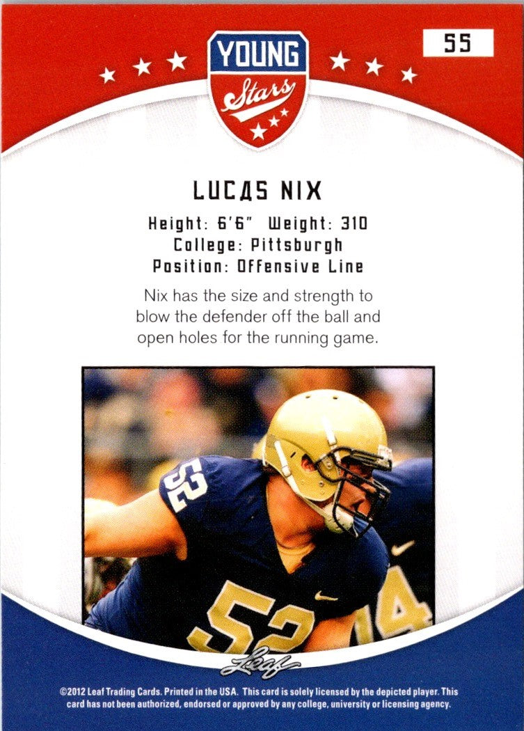 2012 Leaf Young Stars Lucas Nix