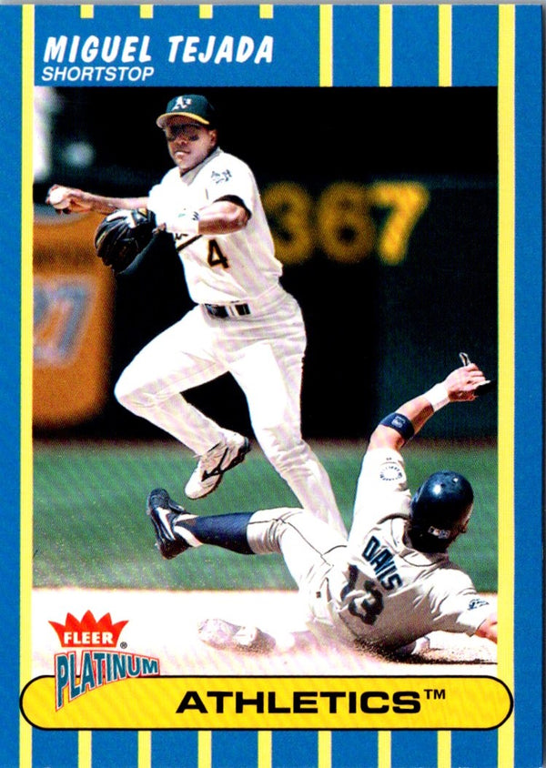 2003 Fleer Platinum Miguel Tejada #161