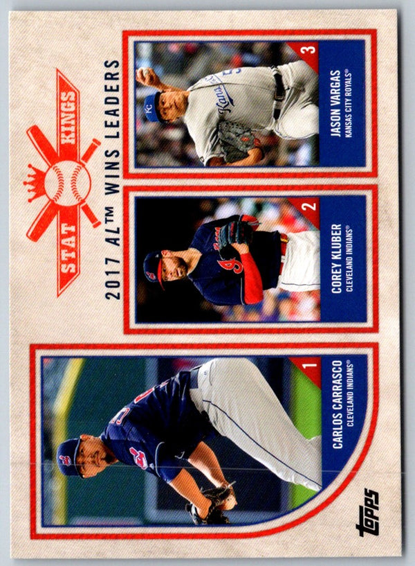 2018 Topps Big League Carlos Carrasco/Corey Kluber/Jason Vargas #322