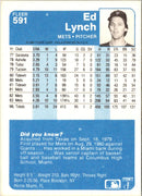 1984 Fleer Ed Lynch