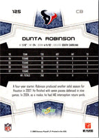 2008 Score Super Bowl XLIII Dunta Robinson #125