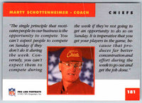1991 ProLine Marty Schottenheimer #181