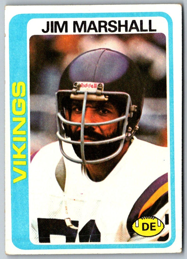 1978 Topps Jim Marshall #343