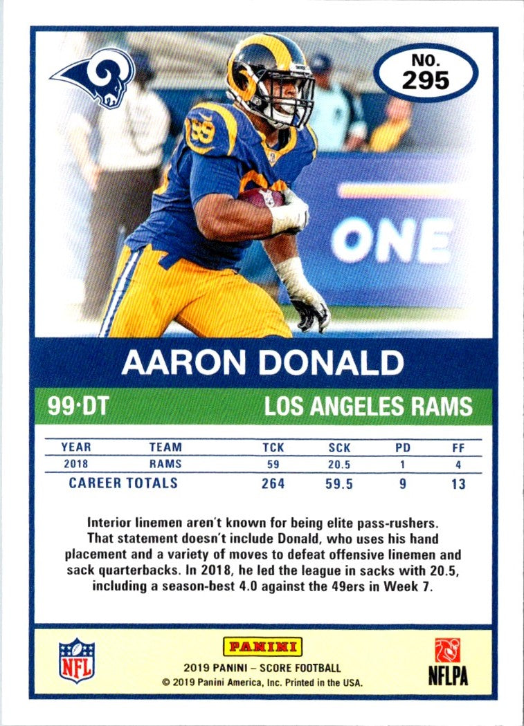 2019 Score Aaron Donald