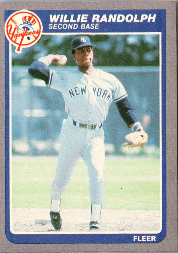 1985 Fleer Willie Randolph #140