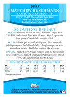 2008 Bowman Prospects Matthew Buschmann #BP95