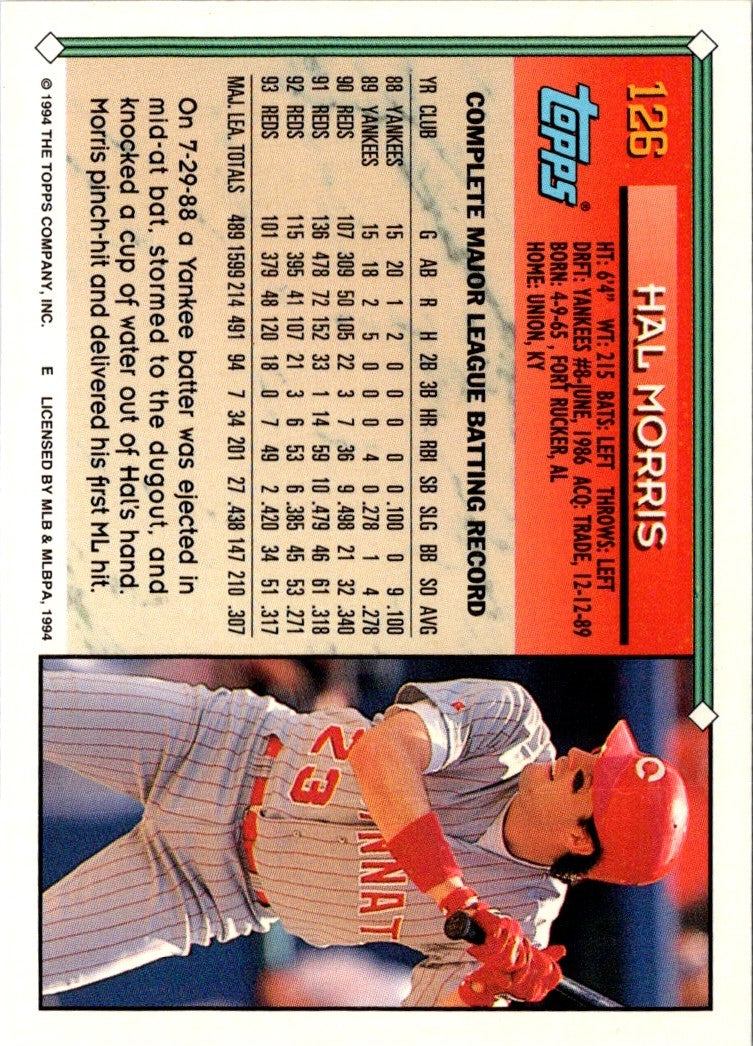 1994 Topps Hal Morris