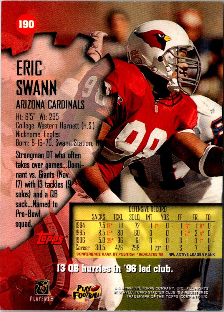 1997 Stadium Club Eric Swann