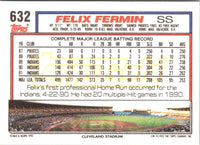1992 Topps Gold Winners Felix Fermin #632