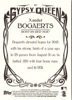 2015 Topps Gypsy Queen Xander Bogaerts #187A